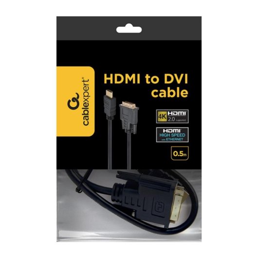 Cable Adaptador HDMI a DVI Gembird CC-HDMI-DVI-0.5M 0,5 m