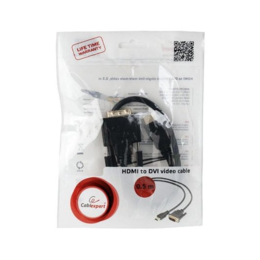 Cable Adaptador HDMI a DVI Gembird CC-HDMI-DVI-0.5M 0,5 m