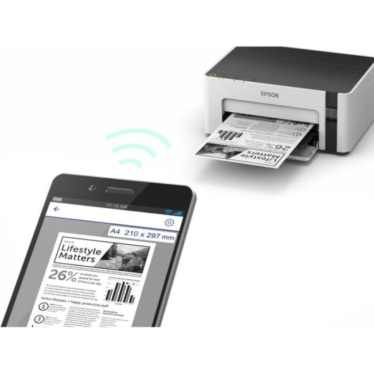 Impresora Inyección de tinta Wi-Fi Epson EcoTank M1120 con tanque integrado