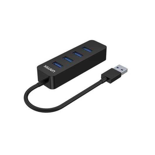 Hub Unitek 5 porte 5000 Mbit/s modello uHUB Q4 USB 3.2 Gen 1 Nero ABS