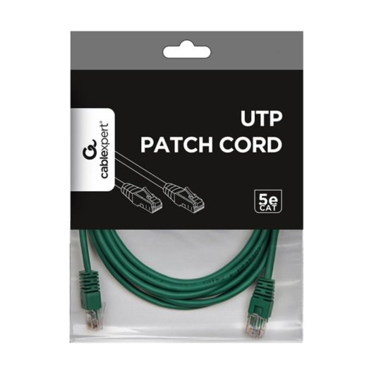 Cable de red Gembird PP12-3M/G Cat5e 3 m verde