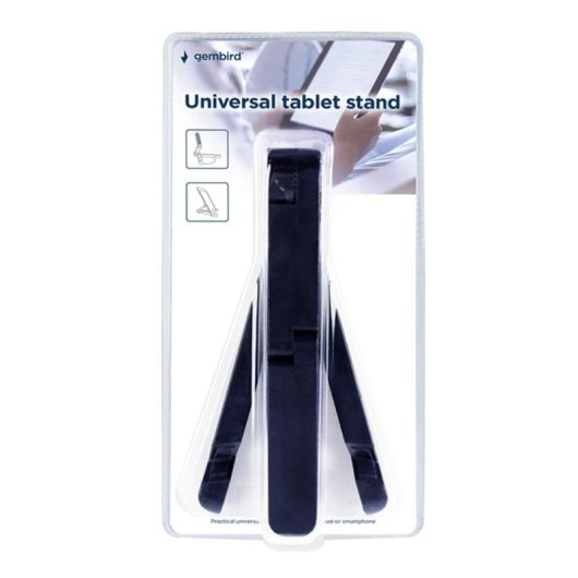 Gembird TA-TS-01 Supporto doppio braccio articolato per laptop e tablet, da scrivania, 178 mm, Nero