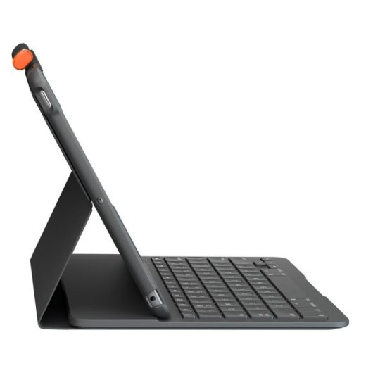 Teclado Logitech Slim Folio inalámbrico Bluetooth para iPad UK English Graphite