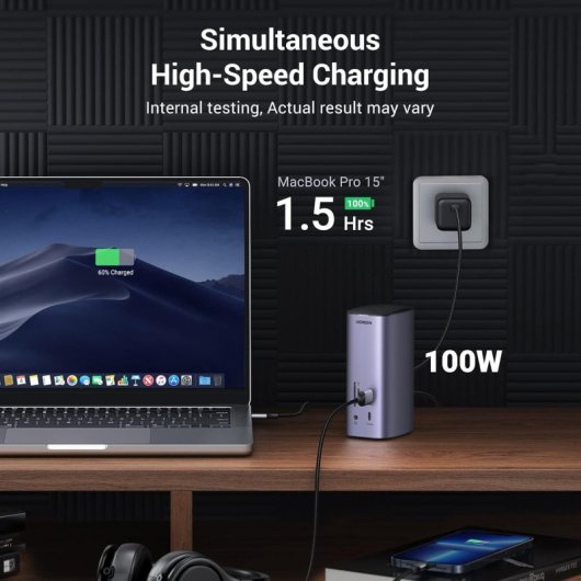Base pour portable USB-C 12-en-1 Ugreen Plata
