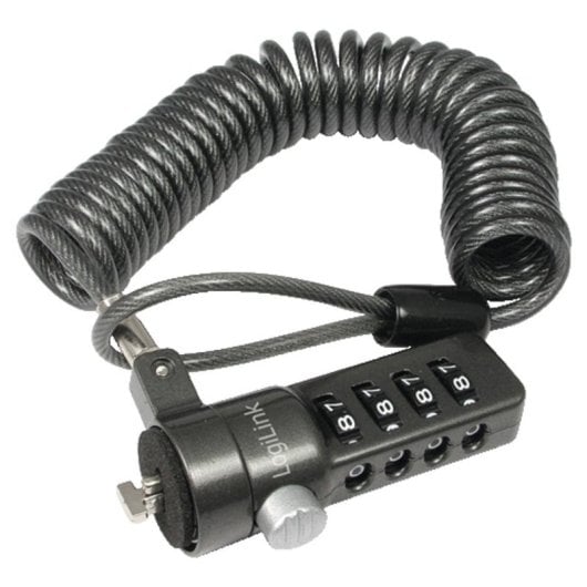 Cavo antifurto LogiLink NBS004 1,8 m con serratura a combinazione in acciaio zincato