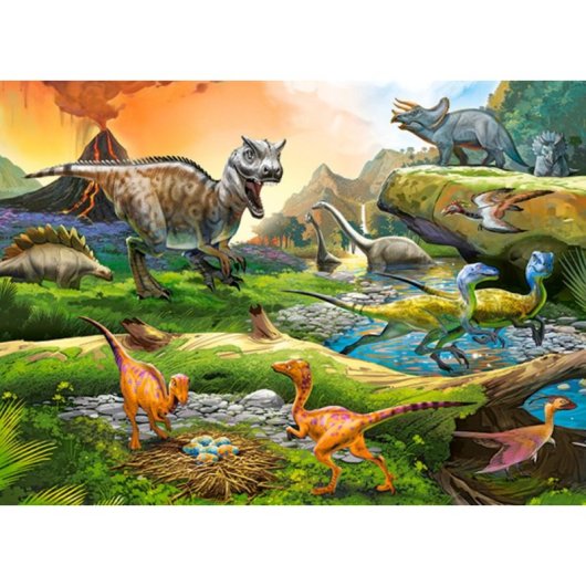 Rompecabezas Castorland Dinosaurios 100 piezas 6 años