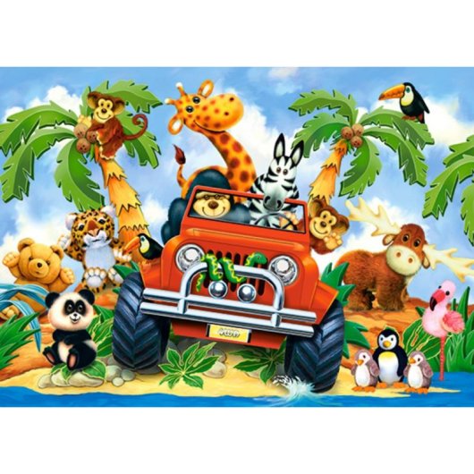 Rompecabezas Castorland Softies on Safari 60 piezas