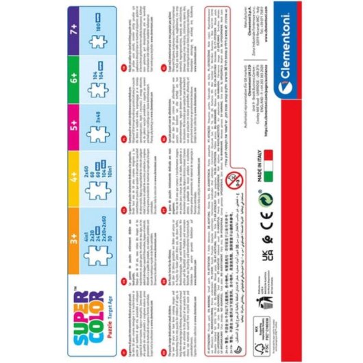 Puzzle Clementoni Supercolor Paw Patrol 60 piezas