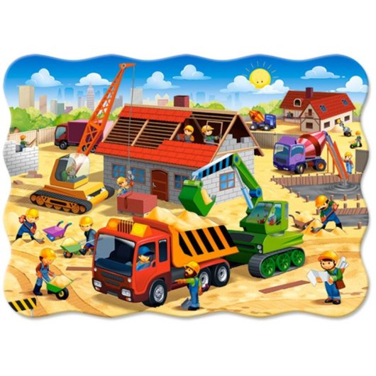 Rompecabezas Castorland House in Construction 30 piezas Niños 4 años