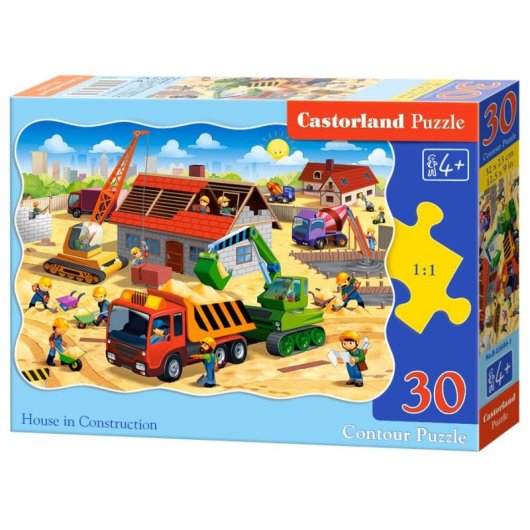 Rompecabezas Castorland House in Construction 30 piezas Niños 4 años