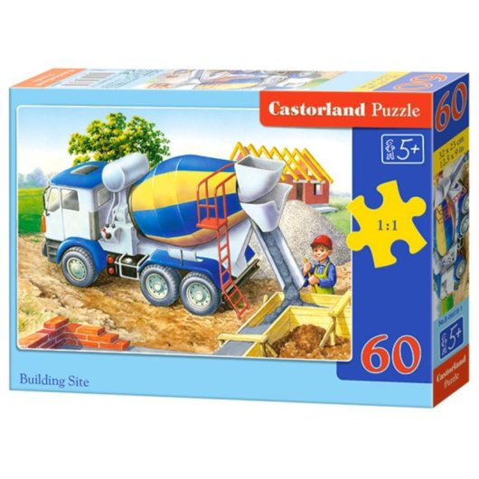 Rompecabezas Castorland Building Site 60 piezas Dibujos 5 años