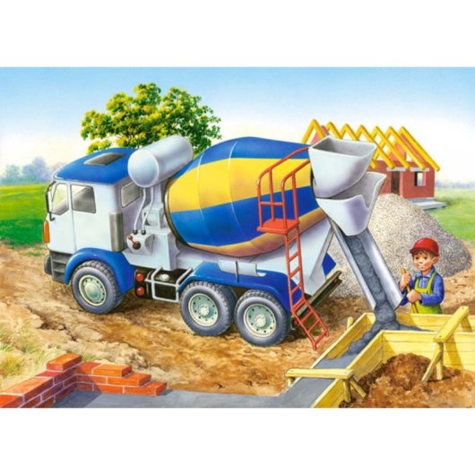 Rompecabezas Castorland Building Site 60 piezas Dibujos 5 años