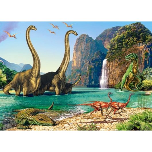 Puzzle Castorland In the Dinosaurus World 60 peças