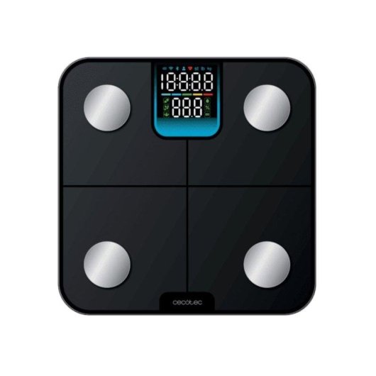 Báscula Inteligente Cecotec Surface Precision HealthySmart Hasta 180 kg 25 Parámetros Pantalla Full Color Autoapagado Control por App