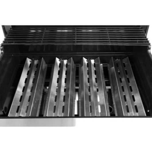 Parrilla de Gas Yato YG-20013 17500W 4 Zonas Carro Negro/Plata