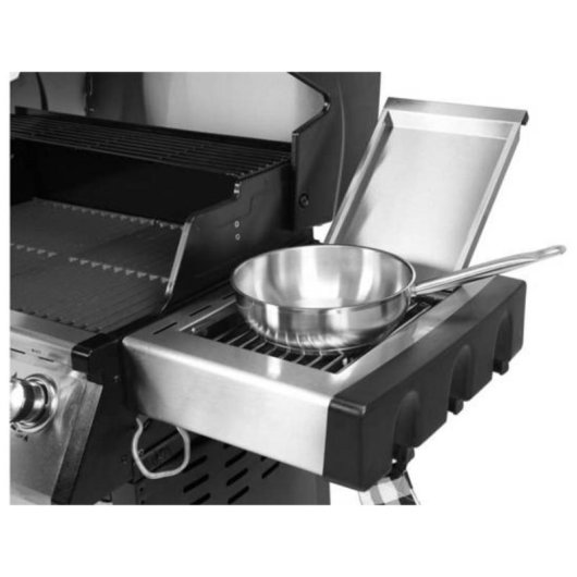 Parrilla de Gas Yato YG-20013 17500W 4 Zonas Carro Negro/Plata
