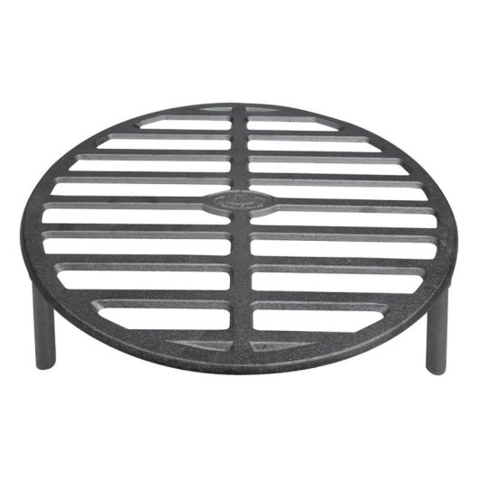 Parrilla de leña Esschert Design FF233 negra de hierro fundido redonda