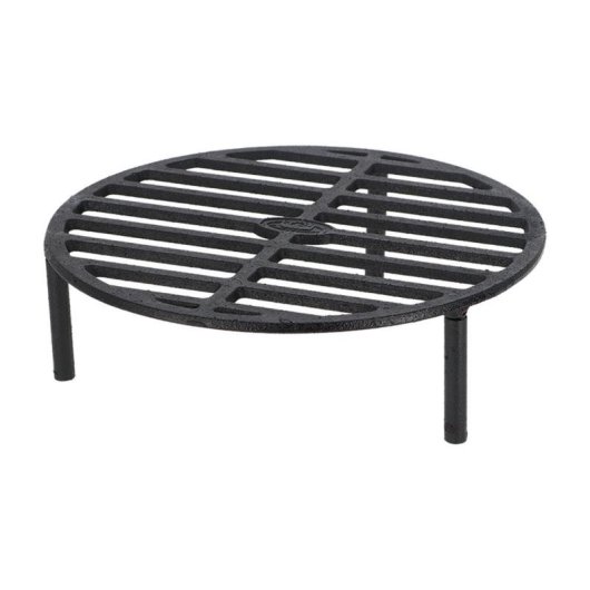 Parrilla de leña Esschert Design FF233 negra de hierro fundido redonda