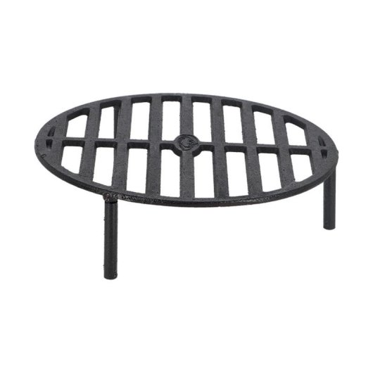 Parrilla de leña Esschert Design FF233 negra de hierro fundido redonda