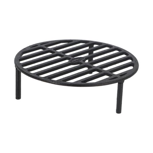 Parrilla de leña Esschert Design FF233 negra de hierro fundido redonda