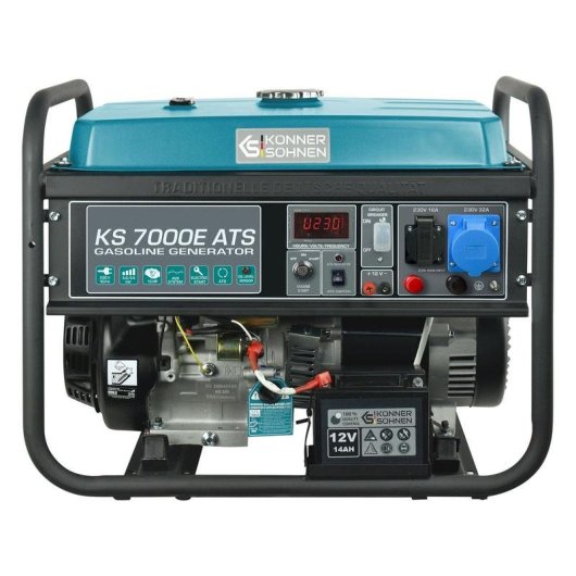 Groupe électrogène Könner & Söhnen KS 7000E ATS 5000 W 230 V Essence 25 L