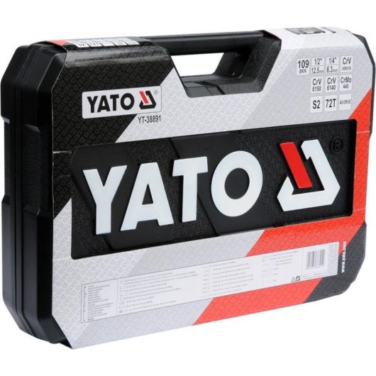 Set di utensili meccanici Yato YT-38891 Nero