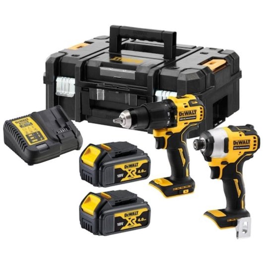 Destornillador de impacto DeWALT DCK2062M2T-QW 18V con batería