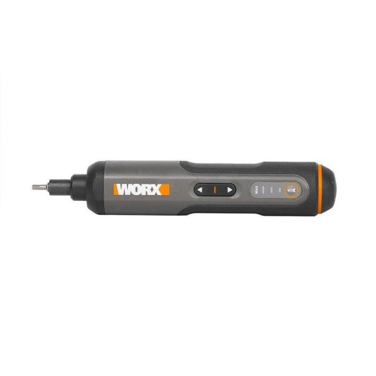 Destornillador eléctrico Worx 4V con 24 bits, mango recto y funda de transporte
