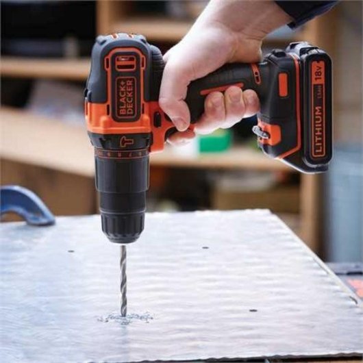 Taladro de pistola Black & Decker BDCHD18-QW 18V Li-Ion 1,5 Ah 1400 RPM