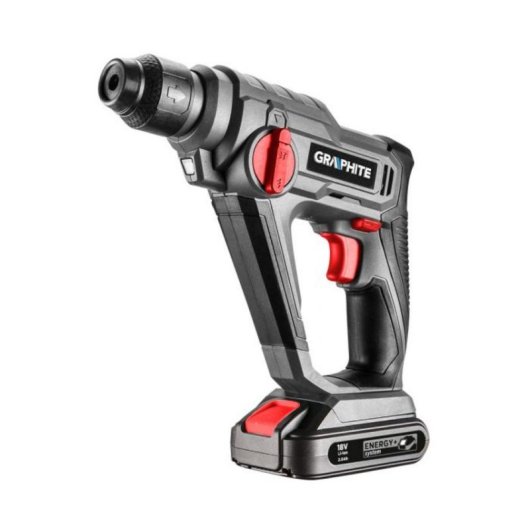Martello Perforatore Graphite 58G009 SDS Plus 18V Li-Ion Grigio