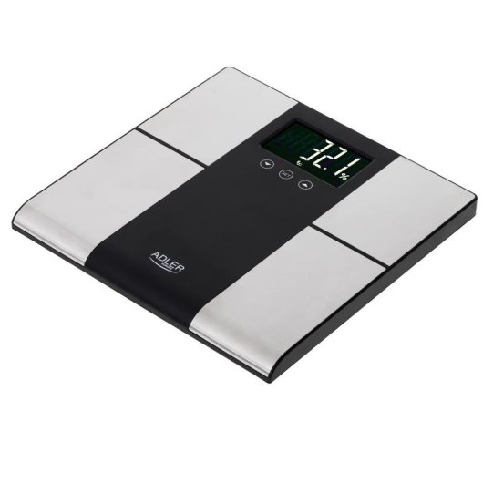 Balança Digital Adler AD 8165 Até 225 kg IMC Gordura Corporal Desligar Automático