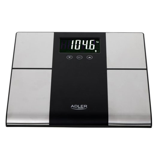 Balança Digital Adler AD 8165 Até 225 kg IMC Gordura Corporal Desligar Automático