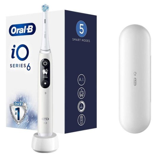 Cepillo de Dientes Oscilante Rotativo Oral-B iO 5 Modos 1 Cabezal Sensor de Presión Bluetooth