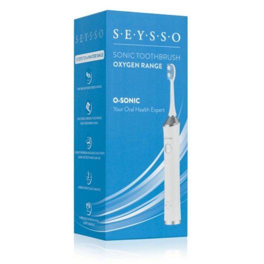 Cepillo de Dientes Sónico SEYSSO Oxygen 3 Modos 2 Cabezales Temporizador Estuche