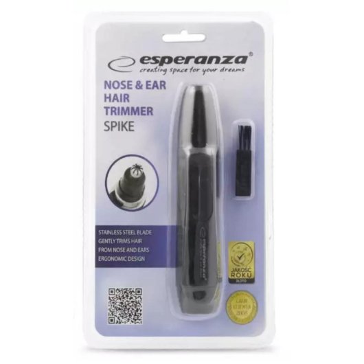 Cortapelos Nariz y Orejas Esperanza EBG004K Inalámbrico Cuchilla Acero Inoxidable Ergonómico