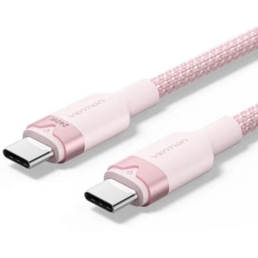 Kabel USB-C Vention 5A 240W 1m Rosa