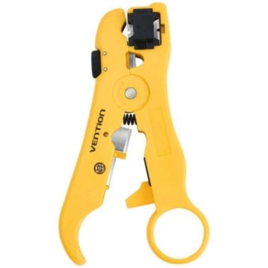 Pelacabos coaxial Vention amarelo multifuncional