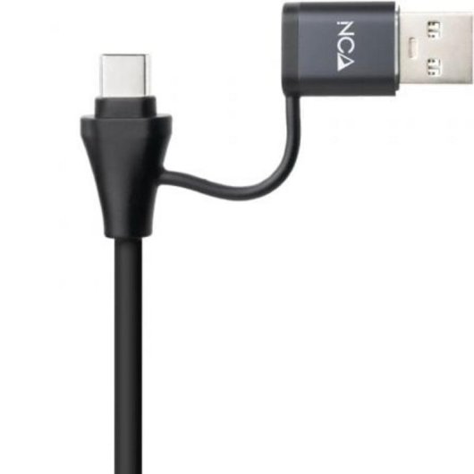 Capturadora de Video HDMI Nanocable 10.15.0001 USB-C/USB-A 4K 30Hz Gris