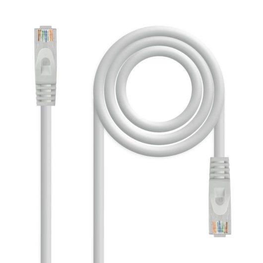 Cable de red RJ45 UTP Nanocable Cat.6A 7m Gris