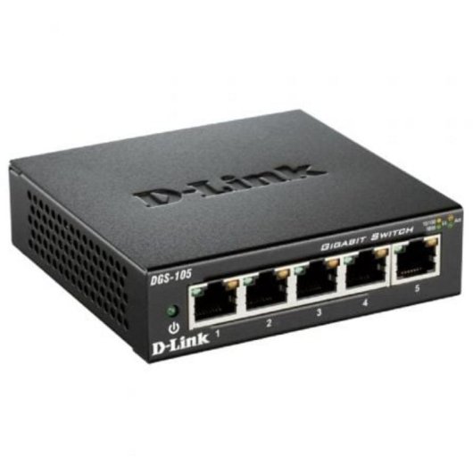 Conmutatore Ethernet D-Link DGS-105 5 Porte Gigabit Non Amministrato L2