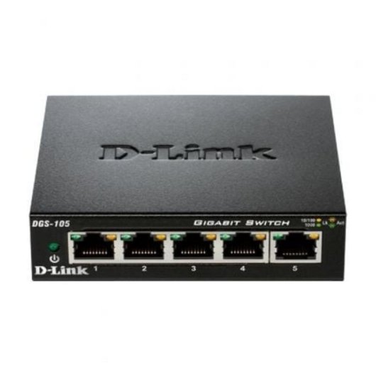 Conmutatore Ethernet D-Link DGS-105 5 Porte Gigabit Non Amministrato L2