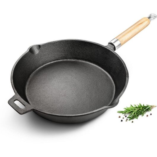 Cacerola Lamart LT1070 Negro 25 cm Hierro Fundido Cerámico Inducción Gas