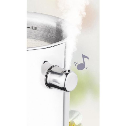 Cazos para leche Lamart LT1068 1,5 L Acero inoxidable Baquelita Negro