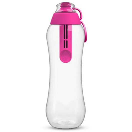 Garrafa com filtro de água Dafi POZ00968 0,5 L Rosa Transparente