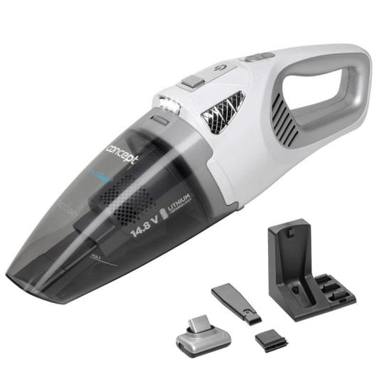Aspiradora de Mano Concept VP4370 5500 Pa 40 min Mini Turbo Negro Blanco