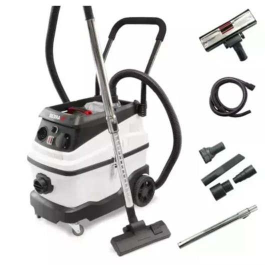 Aspiradora sin Bolsa Dedra DED6603 1600W Seco y Húmedo 30 L HEPA Negro Blanco