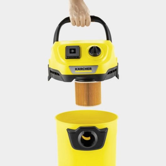 Aspiradora Industrial Kärcher WD 3 P V-17/4/20 2100W Seco y Húmedo 17L Negro Amarillo