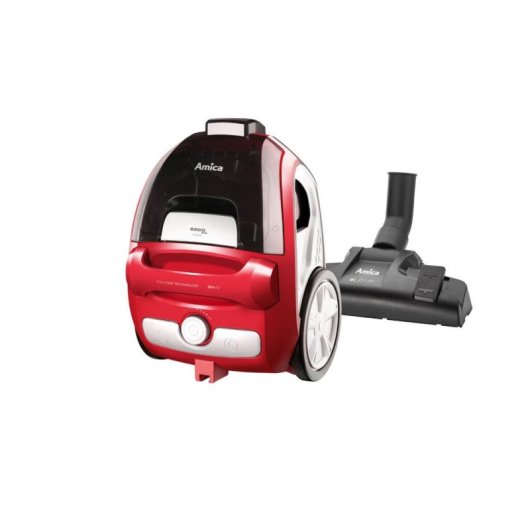 Aspirateur sans Sac Amica Bagio Eco VM3044 900W 1,5L EPA 12 Noir Rouge Argent