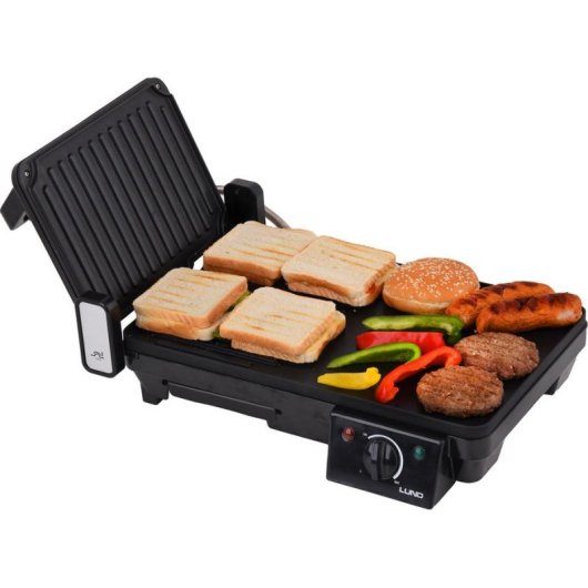 Parrilla eléctrica de contacto Lund 67455 2000 W