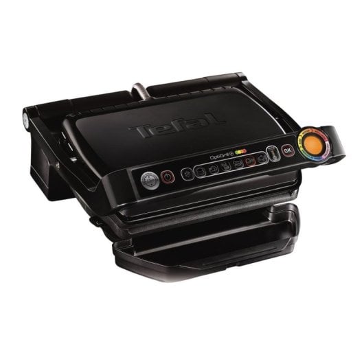 Elektrischer Grill Tefal OptiGrill + GC7128 Schwarz Edelstahl 30 x 20 cm